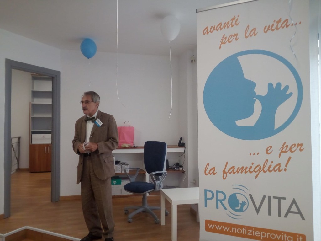 Toni Brandi, presidente di ProVita Onlus, nella nuova sede